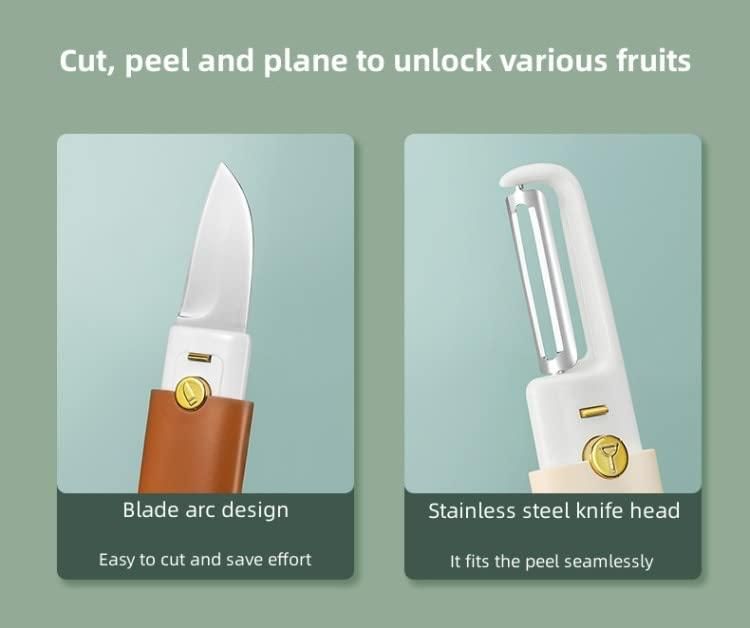 2-in-1 Kitchen Knife & Peeler – Stainless Steel